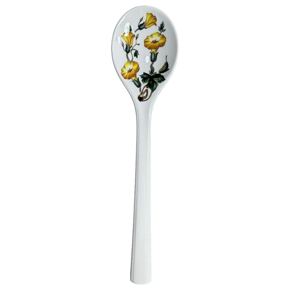 Villeroy & Boch Botanical White Salad‎ Serving Set 2 Pieces Fork & Spoon Floral - Picture 8 of 16